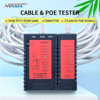 Noi NF-468PF Cablu continuitatea testere POE Tester Verifica RJ11& Cablu RJ45 repede Detecta Automat teste pentru continuitate