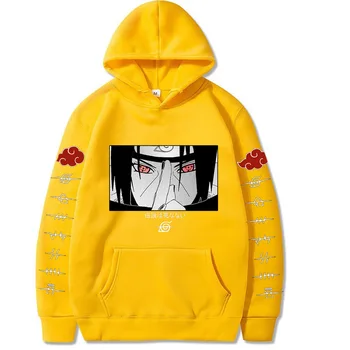 Anime Naruto Akatsuki Satul Frunza Tipărite Cosplay Hanorace Adult Uchiha Costum Casual Pulover Tricoul pentru Primavara Toamna