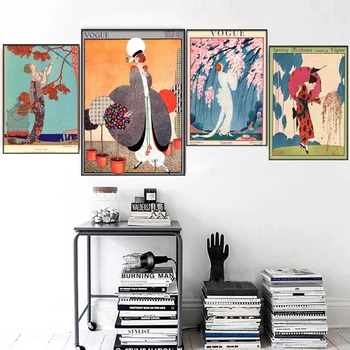 Arta de perete Imagini, Postere, printuri Canvas Tablou Vintage printuri Vogue poster Retro Postere Pentru Camera de zi Modernă, arta de perete decor