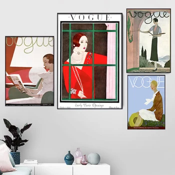 Arta de perete Imagini, Postere, printuri Canvas Tablou Vintage printuri Vogue poster Retro Postere Pentru Camera de zi Modernă, arta de perete decor