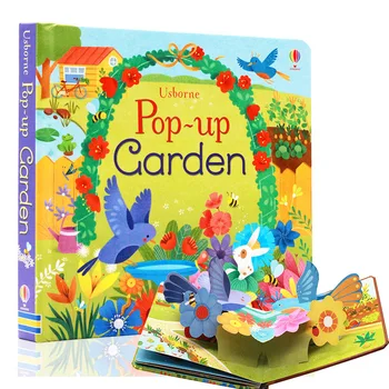 Pop-Up Grădină engleză Educativ 3D Clapeta de Cărți ilustrate pentru Copii Copii Carte de Citire Pentru 3-6 Ani