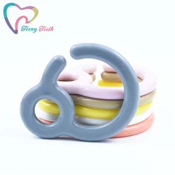 Teeny Dinti 10 BUC Plastic Inel de Dentitie Link-uri Pentru Copil Cărucior Jucarii Suzeta Cârlig de Plastic de Dentitie DIY Dummy Clipuri Copilul Farmece