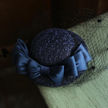 Femei Șic Frizură Cocktail Petrecere de Nunta Biserica Caciulita kentucky Pălării cu Pene de Păr Accesorii Voal Fascinator Pălărie