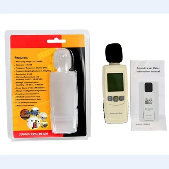Digital portabil sonometru 30-130dB Zgomot Tester Metru Decibel Precizia de Măsurare a Nivelului de Zgomot cu Display LCD GM1352