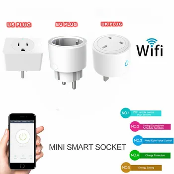 NE-a UNIT UE Plug Inteligent Wifi Plug Socket Telecomanda Wireless Adaptor de Putere pe și în afara cu APP alexa Soclu inteligent