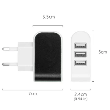 3USB Bomboane de culoare drăguț incarcator USB UE NE mufă de încărcare rapidă adaptor pentru iphone 5 6 7 8 plus xiaomi redmi oneplus dispozitiv inteligent