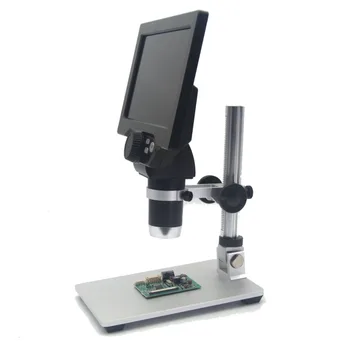 G1200 Electronic Microscop Digital 12MP 7 Inch LCD ecran cu Base1-1200X Continuă Amplificare Lupa cu baterie