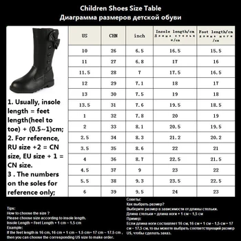Fierbinte copii Fete Printesa Cald Iarna Zapada Ghete Negru Alb Roșu Pantofi pentru Copii Fete Copii Cizme din Piele Pantofi de Școală Dimensiune 26-39