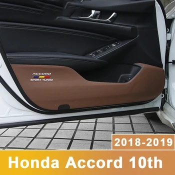 PU Piele Auto Interior Usa Anti Kick Pad Co-pilot Cutie de Depozitare Mat de Protecție Autocolante Pentru Honda Accord 10 2018 2019 Accesorii