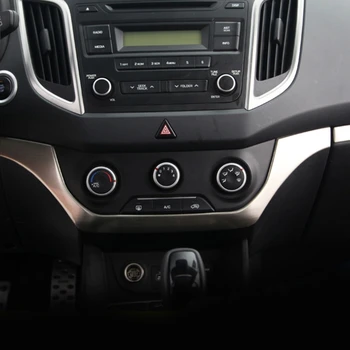 Pentru Hyundai Creta Ix25 Accesorii Auto tabloul de Bord de Control Central de Acoperire Tapiterie Interior din Oțel Inoxidabil Semifabricate-2019