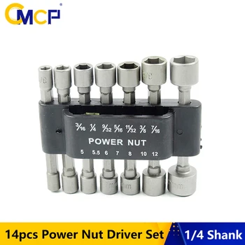 CMCP 14pcs Putere Nut Driver Set 1/4