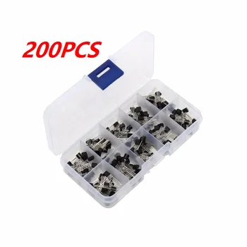 200PCS SĂ-92 Tranzistori Triodă Sortiment DIY Kit PNP /MPN 10Value BC327 BC337 BC517 BC547 BC548 cu Cutie de Plastic FZ2766 118058