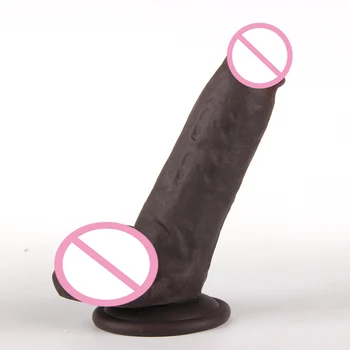 Negru Imens Vibrator Realist pentru Femei Penis Vibrator Anal Pula Butt Plug ventuza Penis artificial sex Masculin Masturbator Jucării Sexuale pentru Femei