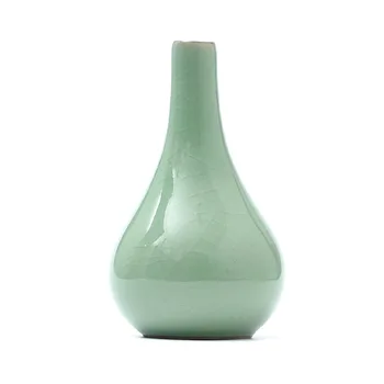 Fierbinte de vânzare Flori Verde Celadon Mini Vaza Camera de zi de Decorare Ceramică cu Fund Rotund de Masă Oală Nordic decor Plante Vaze