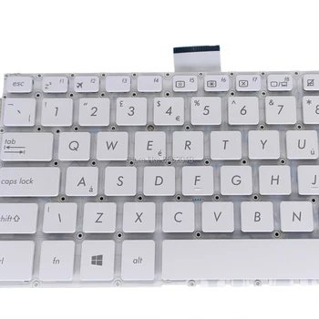 OVY marea BRITANIE Inlocuire tastaturi pentru ASUS VIVOBOOK X405 X405UA X405UQ X405UR UE alb Britanic Tastatura laptop 0KNB0 F121UK00 mai bun