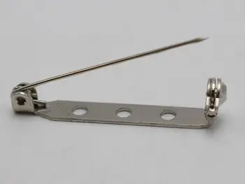 50 farfurii de Argint Broșă Pin Bar Spate Cu Siguranta 32mm DIY Insigna Ambarcațiuni de Cusut