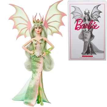 Jocuri Barbie Originale Semnătura Mitic Muza Fantezie Dragon Împărăteasa Colecție Limitată Serie Papusa De Ziua Iubită Jucarii Copii 1194