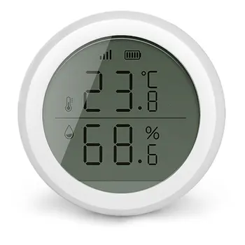 Tuya Zigbee Temperatură și Senzor de Umiditate cu LCD Ecran Display Functioneaza Bluetooth Hygrothermograph de Temperatură Senzor de Umiditate