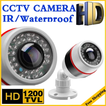 Camera Panorama 1200TVL HD CCTV aparat de Fotografiat 1.7 MM Viziune de Noapte IR de Înaltă Calitate de Supraveghere Fisheye Camera de exterior rezistent la apa ip66
