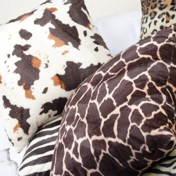 Piele de Animal cu Dungi Pernele de Acoperire Leopard de Imprimare Pluș Moale Pernă Acoperă Relief Acasă Decorative Arunca fețe de Pernă pentru Dormitor