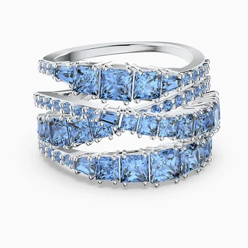 SWA 2021 Nou Clasic Și Elegant Albastru Răsucite de Lichidare Inel, Bijuterii Rafinate Pentru a Da Nevasta Un Elegant Și Romantic Cadou de Ziua de nastere