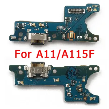 USB Original, Taxa de Bord pentru Samsung Galaxy A11 Portul de Încărcare Pentru A115F PCB Conector Dock Cablu Flex Înlocuire Piese de Schimb