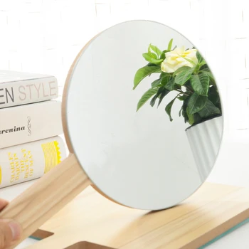 Japoneze HD Oglindă de Machiaj Simplu Acasă Portabile Oglindă Dormitor Baie Decor din Lemn Oglindă Birou Cosmetice de Frumusete oglinda