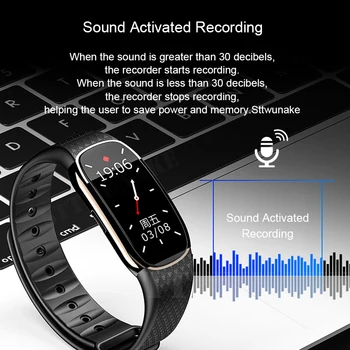STTWUNAKE recorder de voce mini înregistrare dictafon micro audio de înregistrare a sunetului digital flash drive secret ceas