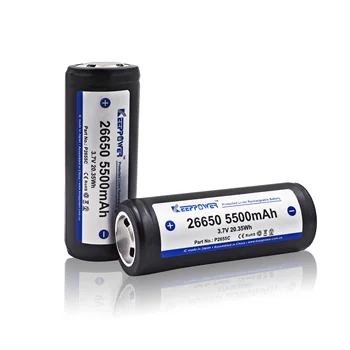 1buc Original KeepPower 26650 5500mah Upgrade li-ion protejate reîncărcabilă 3.7 V baterie P2655C