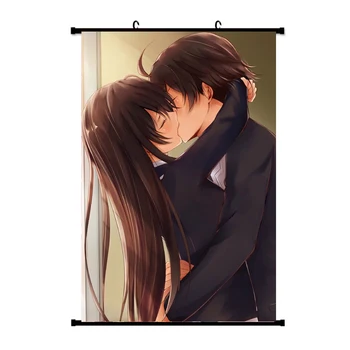 Anime-Ul Japonez Tinerețea Mea Comedie Romantica Este Greșit, Așa Cum Am Așteptat Hayato Hayama Yui Yuigahama De Perete Decor Acasă Scroll Poster