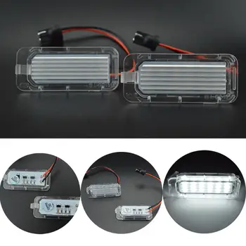 2 buc 18-SMD LED-uri de Lumină de inmatriculare Auto Camion condus de Licență Număr de Înmatriculare Lumina Pentru Ford Focus 3 C MAX, Mondeo 4, Galaxy, KUGA 12088