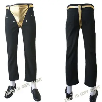 FIERBINTE MJ Michael Jackson Clasic RĂU Periculoase Gem de Aur Bodysuit Costum Sacou Pantaloni pentru Performanta de Colectare 1990