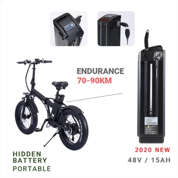 Biciclete electrice de 20 de inch eBike snowbike 48V 15AH baterie cu litiu ascunse Adult navetiști biciclete electrice biciclete