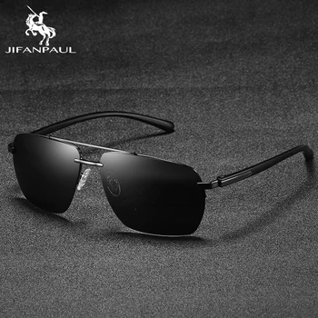 JIFANPAUL Brand de Design Red Temple ochelari de Soare Acoperire Oglinda Ochelari Oculos de sol aliaj Bărbați ochelari de Soare Lentile Polarizate