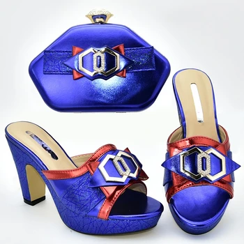 Mai nou Design Italian, Pantofi și Genți de mână Pentru a se Potrivi Pantofi cu Set de Sac de Pantofi și Sac Set Africane Seturi 2018 Petrecere Pantofi și Geantă Set
