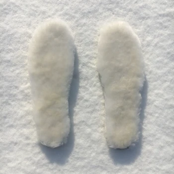 Piele De Oaie Tălpi Naturale Guler De Blană Lână Cașmir Termică Adult Copii Pantofi De Iarna Cald Cizme De Zapada De Pantofi Pad Supradimensionat