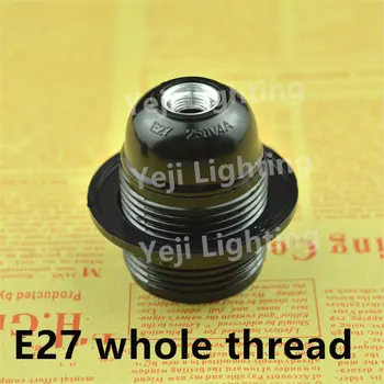 Cel mai bun Preț Neagră Perioadă Stil E27 E14 Șurub suport lampă E27 Bec Titularul Lampă Pandantiv Socket accesorii de iluminat 121623