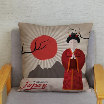 Japonia Stil Design Cat Noroc Pernele de Acoperire Super-Moale de Pluș Scurt fata de Perna 45*45cm Perne, Huse de Pernă Decor Acasă