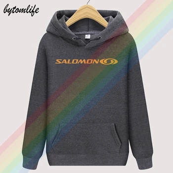 Solomon 3 Logo-Ul De Toamnă Negru De Brand Unisex Limitied Edition Sus Hoodie Mens De Moda Lână Îmbrăcăminte Tricou Pulover Din Asia Dimensiune