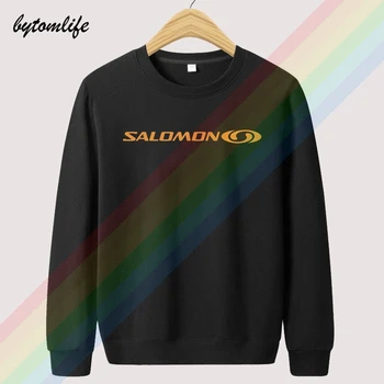 Solomon 3 Logo-Ul De Toamnă Negru De Brand Unisex Limitied Edition Sus Hoodie Mens De Moda Lână Îmbrăcăminte Tricou Pulover Din Asia Dimensiune