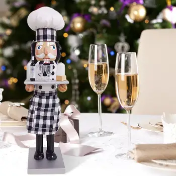 Copiii de Anul nou Papusa 38 cm Lemn spargatorul de Nuci Soldat Chef Crăciun Fericit Decor Pandantive Ornamente pentru Pomul de Crăciun Decor