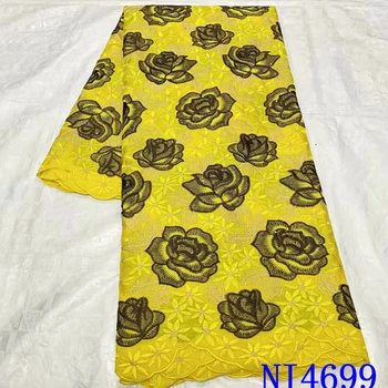 Swiss Dantela Din Bumbac Tesatura Voal Brodat Cele Mai Recente Nigerian Stiluri De Flori Original, Plasă De Dantelă Franțuzească Tesatura De Înaltă Calitate