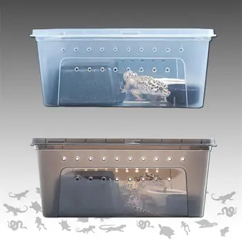 45# Plastic Mat Reptile Hrana Cutie Șopârlă Spider Incubație De Creștere Recipient Consumabile Pet Feeding Box