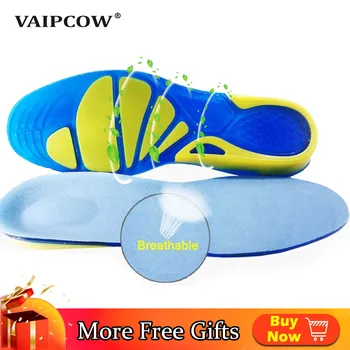 VAIPCOW Silicon Gel Insoles Picior de Îngrijire pentru Fasciita Plantara ortopedice Masaj Insertii de Pantofi Absorbție de Șoc tampon Pantof Unisex