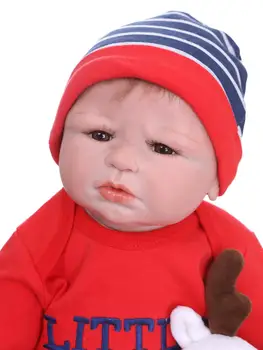 Bebes renăscut papusa 55cm Copil fată băiat Păpuși lol Silicon moale Boneca Renăscut Brinquedos zi pentru copii cadouri jucarii bebe plamate