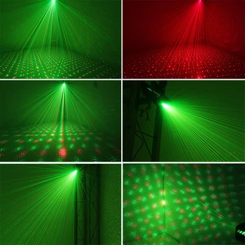 Flash Auto Led Lumini de Scena Sunet Activat LED Proiector Lumini Laser cu telecomanda pentru acasă de ziua ta DJ Petrecere Disco Show