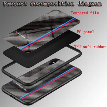 Iphone 7 8 Plus X XS XR 6 6S 11pro Max Silicon Moale Caz Cu Emblema BMW M Pentru E46 E60 F30 E53 E30 E92 E87 E36 E34 F10 E90 F30