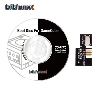 Bitfunx SD2SP2 Înlocuire Adaptor Micro SD Card reader + Elvețian de Boot Disc Mini DVD pentru Nintendo Gamecube NGC NTSC