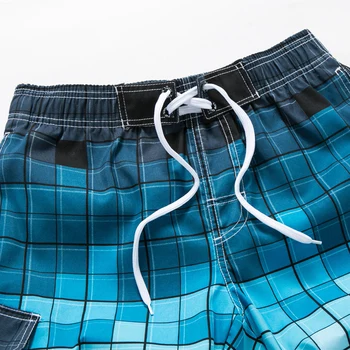 Maillot de bain homme de Brand pentru Bărbați pantaloni Scurți pantaloni Scurți de Plajă 2020 zăbrele Print Casual pantaloni Scurți de Înaltă Calitate de bord scurt 5XL 6XL 122574