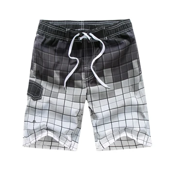 Maillot de bain homme de Brand pentru Bărbați pantaloni Scurți pantaloni Scurți de Plajă 2020 zăbrele Print Casual pantaloni Scurți de Înaltă Calitate de bord scurt 5XL 6XL